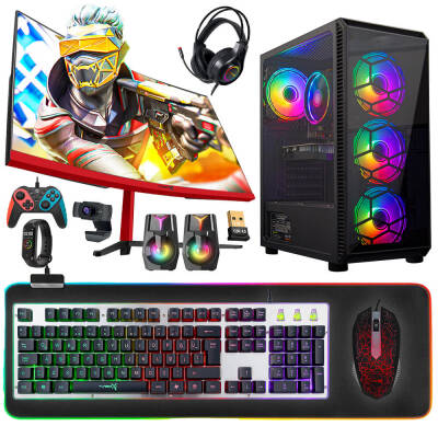 Turbox Tx5015 Ryzen 5 3600 16GB 512GB SSD GTX1050Ti 4GB 23.6 Curved Oyun Hazır Sistem - 1