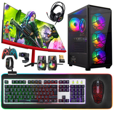 Turbox Tx5016 Ryzen 5 3600 32GB 512GB SSD GTX1050Ti 4GB 23.6 Curved Oyun Hazır Sistem - 1