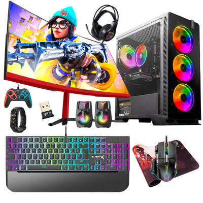 Turbox Tx5108 Intel Core i7 6700 16GB Ram 512GB SSD 8GB RX580 GDDR5 23.6 Curved Oyun Hazır Sistem - 1