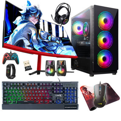 Turbox Tx5120 Intel Core i5 7400 16GB Ram 512GB SSD 4GB RX560 GDDR5 23.6 Curved Oyun Hazır Sistem - 1