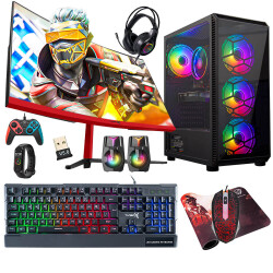 Turbox Tx5140 Intel Core i5 8400 16GB Ram 512GB SSD 4GB GT740 GDDR5 23.6 Curved Oyun Hazır Sistem - 1