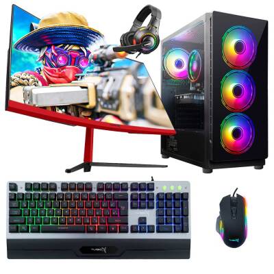 Turbox Tx5265 i7 4770 16GB Ram 512GB SSD 4GB RX560 23.6 inç Curved Oyun Hazır Sistem - 1