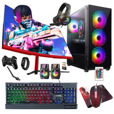 Turbox Tx5268 i5 9400F 16GB Ram 512GB SSD 4GB GT740 GDDR5 23.6 inç Curved Oyun Hazır Sistem - 1