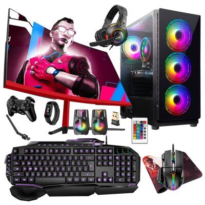 Turbox Tx5270 i5 9400F 32GB Ram 512GB SSD 4GB RX560 23.6 inç Curved Oyun Hazır Sistem - 1
