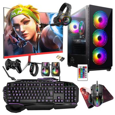 Turbox Tx5279 i5 9400F 32GB Ram 512GB SSD 4GB RX560 23.6 165Hz Curved Oyun Hazır Sistem - 1