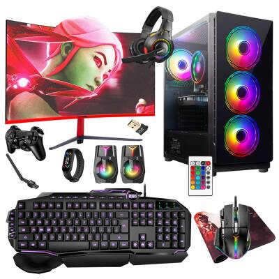 Turbox Tx5288 i5 9400F 32GB Ram 512GB SSD 4GB RX560 27 inç 100Hz Curved Oyun Hazır Sistem - 1