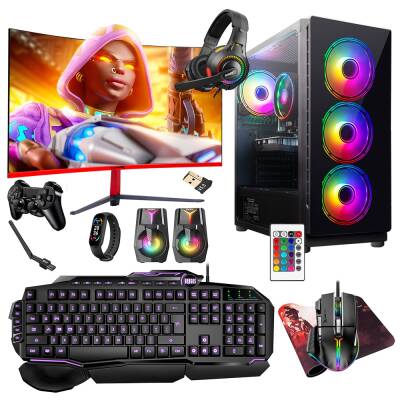 Turbox Tx5290 i5 9400F 32GB Ram 512GB SSD 8GB RX580 27 inç 100Hz Curved Oyun Hazır Sistem - 1