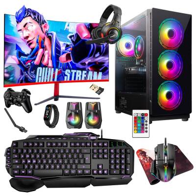Turbox Tx5291 i5 9400F 32GB Ram 1TB SSD 8GB RX580 27 inç 100Hz Curved Oyun Hazır Sistem - 1