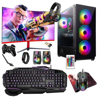 Turbox Tx5292 i5 9400F 16GB Ram 512GB SSD 4GB GTX750Ti 27 inç 100Hz Curved Oyun Hazır Sistem - 1
