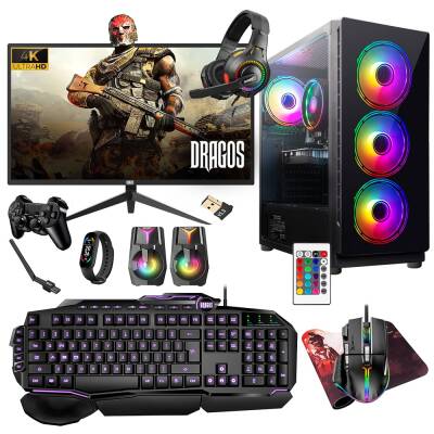 Turbox Tx5296 i5 9400F 16GB Ram 512GB SSD 8GB RX580 28 inç 4K Monitör Oyun Hazır Sistem - 1