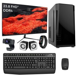 Turbox Tx5399 i3 6100 8GB DDR4 512GB M.2 NVMe SSD 23.8 inç FHD Monitör Masaüstü Ofis Hazır Sistem - 1