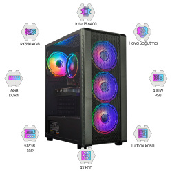 Turbox Tx5416 i5 6400 16GB Ram 512GB SSD 4GB RX550 Oem Paket - Turbox