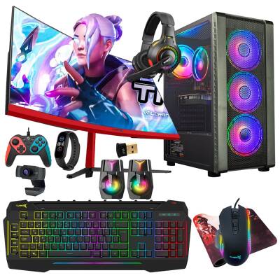 Turbox Tx5419 i5 6400 16GB Ram 512GB SSD 4GB RX560 23.6 inç Curved Oyun Hazır Sistem - 1