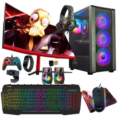 Turbox Tx5425 i5 6400 16GB Ram 512GB SSD 4GB GTX750Ti 23.6 inç Curved Oyun Hazır Sistem - 1