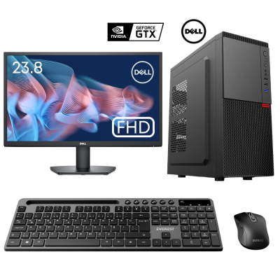 Turbox Tx5890 i5 12400F 16GB DDR4 Ram 1TB SSD 4GB GTX750Ti 23.8 Dell Mon. Kurumsal Ofis Hazır Sistem - 1