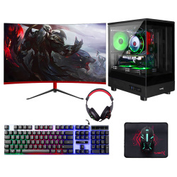 Turbox Tx6113 i7 9700F 16GB DDR4 512GB SSD 4GB GTX1050Ti 23.6 100Hz Curved Oyun Hazır Sistem - 1