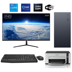 Turbox Tx6140 i5 9400 16GB DDR4 512GB NVMe 23.8 inç FHD Monitör WiFi + YAZICI Ofis Hazır Sistem - 1