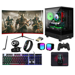 Turbox Tx6175 i5 10400F 32GB Ram 512GB SSD 8GB RX580 23.6 100Hz Curved Oyuncu Masaüstü Bilgisayarı - 1