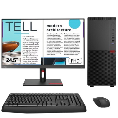 Turbox Tx6266 Ryzen 5 5500 16GB Ram 512GB SSD 2GB R5 230 24.5 inç FHD Monitör Ofis Hazır Sistem - 1