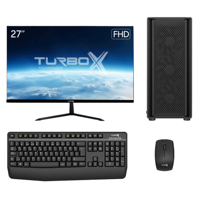 Turbox Tx6405 i7 9700F 16GB DDR4 Ram 512GB SSD 2GB R5 230 27 inç FHD Monitör Ofis Hazır Sistem - 1