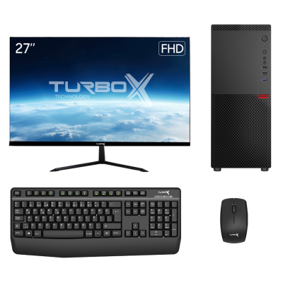 Turbox Tx6438 i5 14400 32GB DDR5 Ram 1TB NVMe SSD 27 inç FHD Monitör Masaüstü Ofis Hazır Sistem - 1