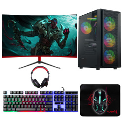 Turbox Tx8494 Ryzen 5 5500 16GB DDR4 Ram 512GB SSD ASUS RTX3050 23.6 inç Curved Oem Paket - 1