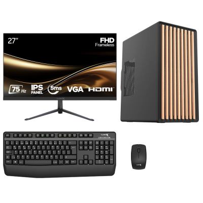 Turbox Tx9112 Ultra 5 225F 16GB DDR5 1TB NVMe 2GB GT730 GDDR5 27 inç FHD Monitör Ofis Oem Paket - 1