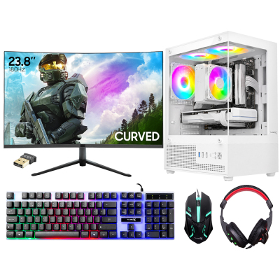 Turbox Tx9703 Ryzen 5 5600 16GB Ram 512GB NVMe RTX3050 23.8 FHD 180Hz Curved Oyun Oem Paket - 1