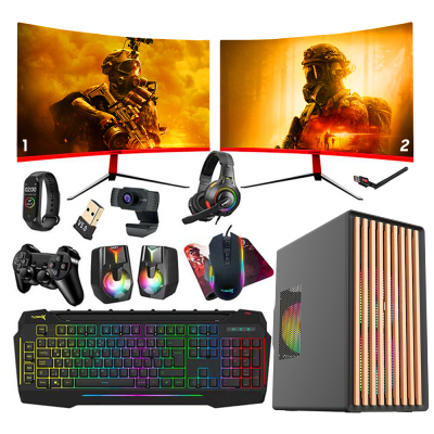Turbox WoodX i5 9400F 12GB Ram 512GB SSD 4GB GT740 23.8 inç FHD DUAL Monitör Oyun Oem Paket - 1