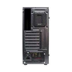 Turbox X8 3x Blue Fan USB 2.0 250W 300W mATX Gaming Bilgisayar Kasası - 4