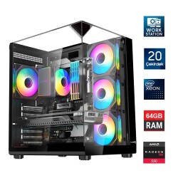 Turbox Xeon E5 2650 v3 Server İşlemcili 20 Çekirdek 64GB DDR4 1TB NVMe RX550 Workstation Oem Paket - Turbox